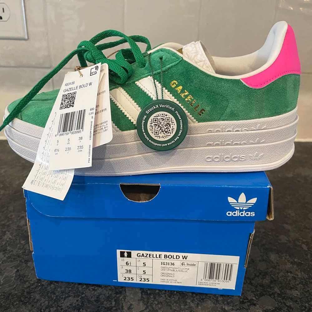 Gazelle bold green platforms